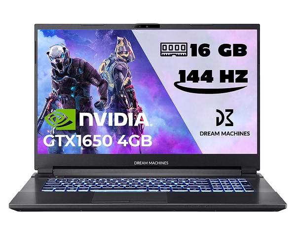 Фото - Уценка - Ноутбук игровой Dream Machines G1650-17 (G1650-17UA70) Black