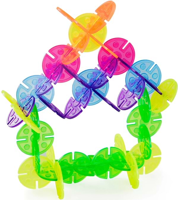 Фото - Пластиковий конструктор Guidecraft Interlox Discs Диски, 96 деталей (G16834)