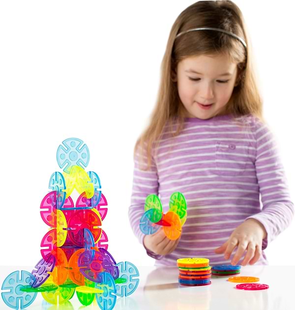 Фото - Пластиковий конструктор Guidecraft Interlox Discs Диски, 96 деталей (G16834)