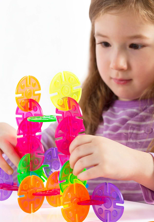 Фото - Пластиковий конструктор Guidecraft Interlox Discs Диски, 96 деталей (G16834)