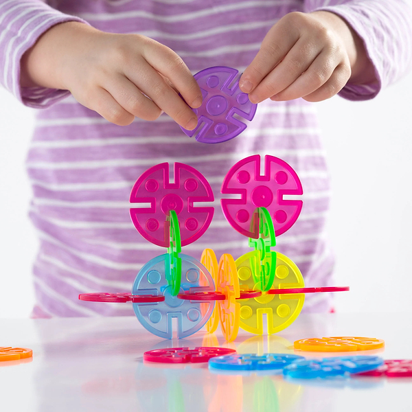 Фото - Пластиковий конструктор Guidecraft Interlox Discs Диски, 96 деталей (G16834)