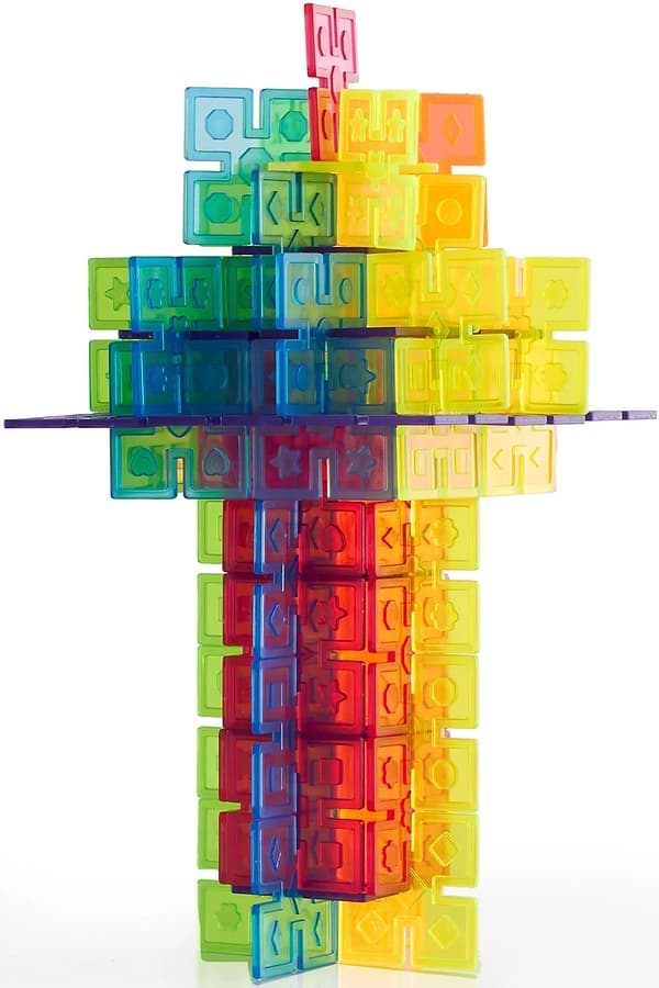 Фото - Пластиковий конструктор Guidecraft Interlox Squares Квадрати, 96 деталей (G16835)