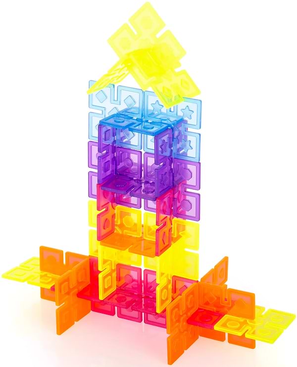 Фото - Пластиковий конструктор Guidecraft Interlox Squares Квадрати, 96 деталей (G16835)