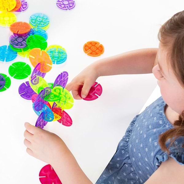 Фото - Пластиковий конструктор Guidecraft Interlox Discs Диски, 96 деталей (G16834)