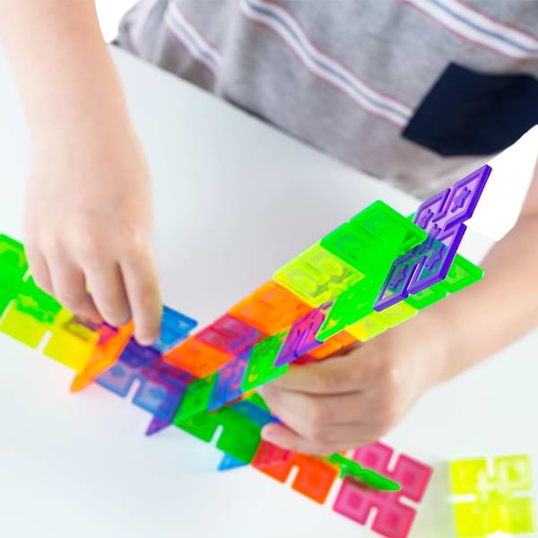 Фото - Пластиковий конструктор Guidecraft Interlox Squares Квадрати, 96 деталей (G16835)