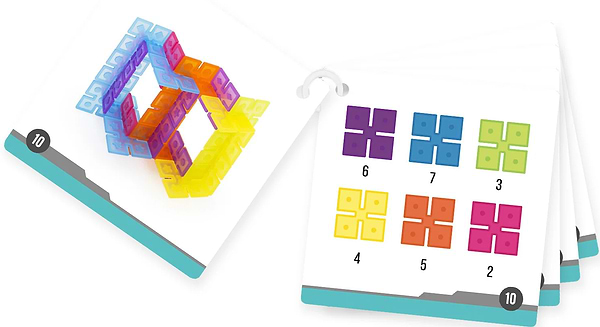 Фото - Пластиковий конструктор Guidecraft Interlox Squares Квадрати, 96 деталей (G16835)