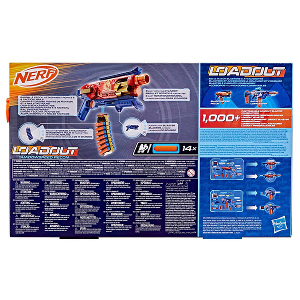 Фото - Бластер многозарядный Hasbro Nerf Loadout Shadowspeed Recon (G1759)
