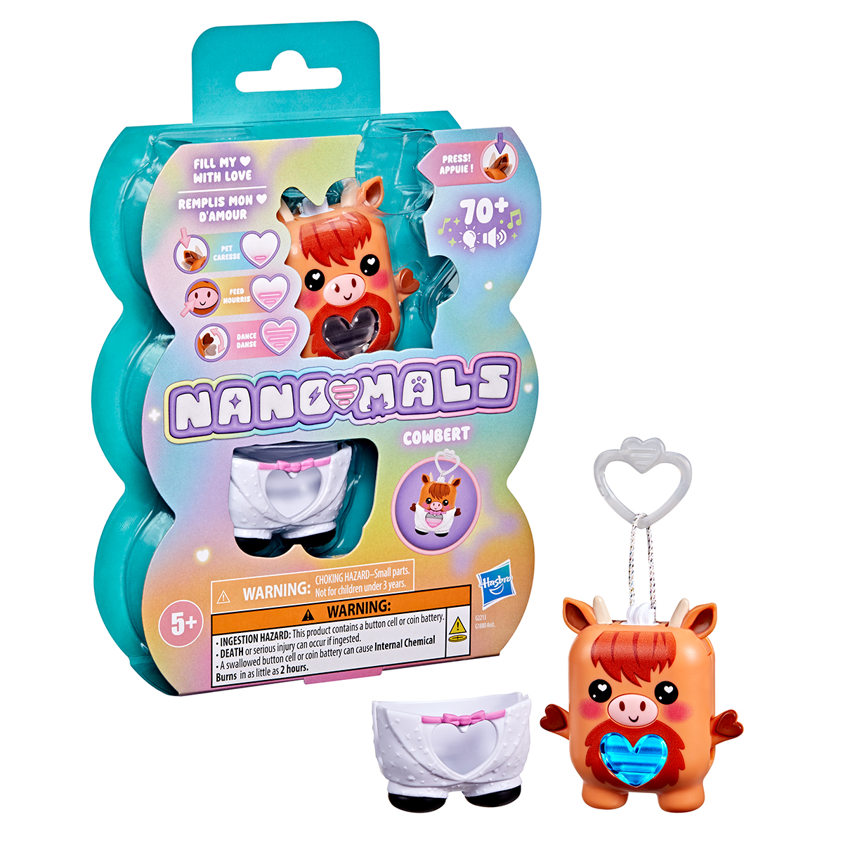 Интерактивная игрушка Nanomals S1 – ШОТЛАНДСКАЯ КОРОВКА (G2213)