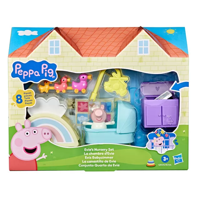 Набір ігрових фігурок Peppa Pig FIGURINES серії Кімнати – КІМНАТА МАЛЕНЬКОЇ ЕВІ (G2835)