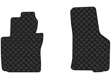 Коврики из экокожи в салон авто передние EVAtech для Octavia A5 (MT, 4 clips) Skoda 2004-2013 2 поколение Liftback EU (SK12163AG2TL4BBB)