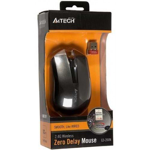 Фото - Мышь беспроводная A4tech G3-200N Black