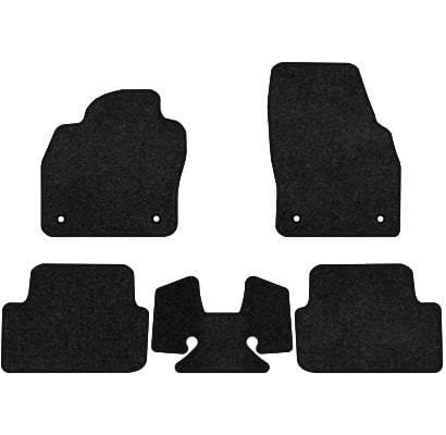 Коврики ворсовые в салон авто EVAtech Premium для Volkswagen Polo (VI) 2017 6 поколение Htb EU черный кант (VW12009CG5AV4VPB)