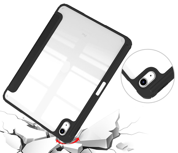 Фото - Чохол для планшета Becover Soft Edge с креплением Apple Pencil для Apple iPad 10.9" (2022/2024)/iPad (А16) 2025 11" Black (709184)