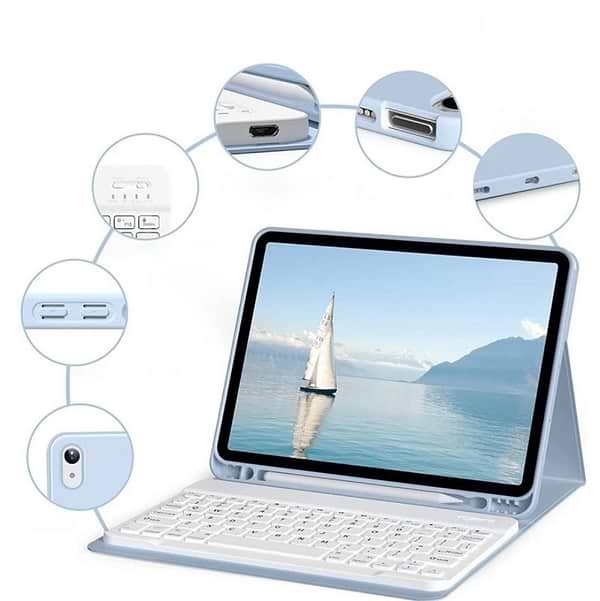 Фото - Чохол-клавіатура для планшета BeCover for Apple iPad Mini 6 2021 Light Blue (712989)