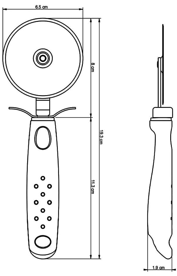 Фото - Ніж для піци Tramontina Utilita White (25625/180)