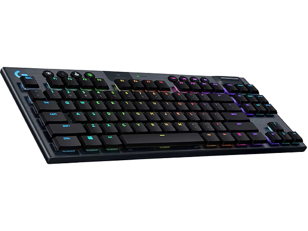 Фото - Клавіатура бездротова ігрова Logitech G915 TKL Tenkeyless LIGHTSPEED RGB Mechanical Tactile Switch Carbon UA (920-009503)