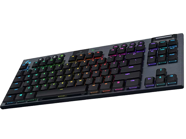 Фото - Клавіатура бездротова ігрова Logitech G915 TKL Tenkeyless LIGHTSPEED RGB Mechanical Tactile Switch Carbon UA (920-009503)