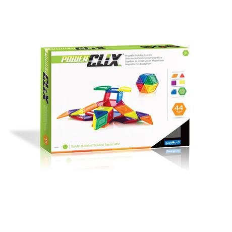 Фото - Магнитный конструктор Guidecraft PowerClix Solids, 44 детали (G9421)