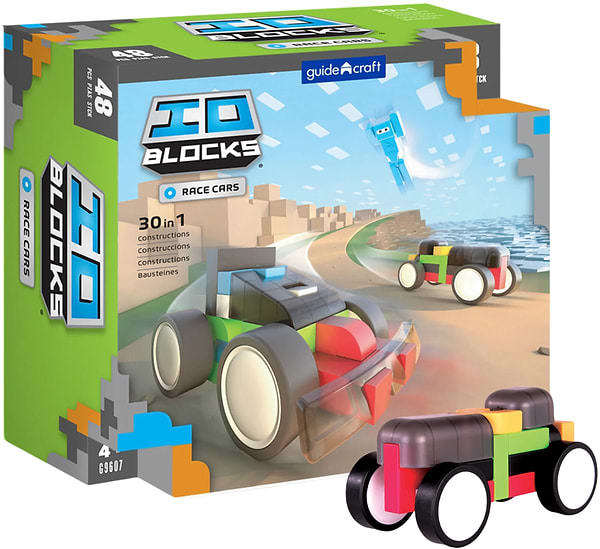 Фото - Пластиковий конструктор Guidecraft IO Blocks Гоночні машини з доповненою 3d реальністю, 48 деталей (G9607) Фото - Пластиковий конструктор Guidecraft IO Blocks Гоночні машини з доповненою 3d реальністю, 48 деталей (G9607)