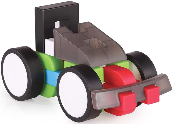 Фото - Пластиковий конструктор Guidecraft IO Blocks Гоночні машини з доповненою 3d реальністю, 48 деталей (G9607)