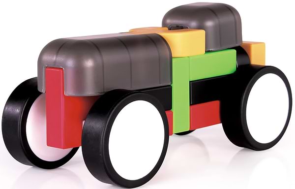 Фото - Пластиковий конструктор Guidecraft IO Blocks Гоночні машини з доповненою 3d реальністю, 48 деталей (G9607)