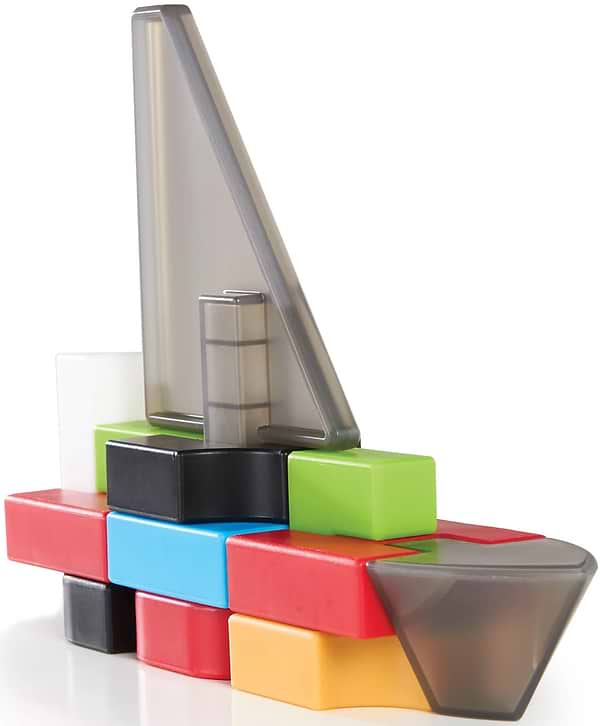 Фото - Пластиковий конструктор Guidecraft IO Blocks Літаки і кораблі з доповненою 3d реальністю, 59 деталей (G9608)