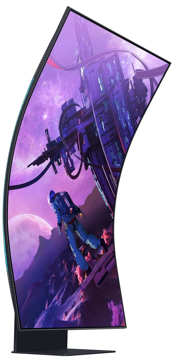 Фото - Монитор игровой Samsung Odyssey Ark (LS55BG970NIXCI)