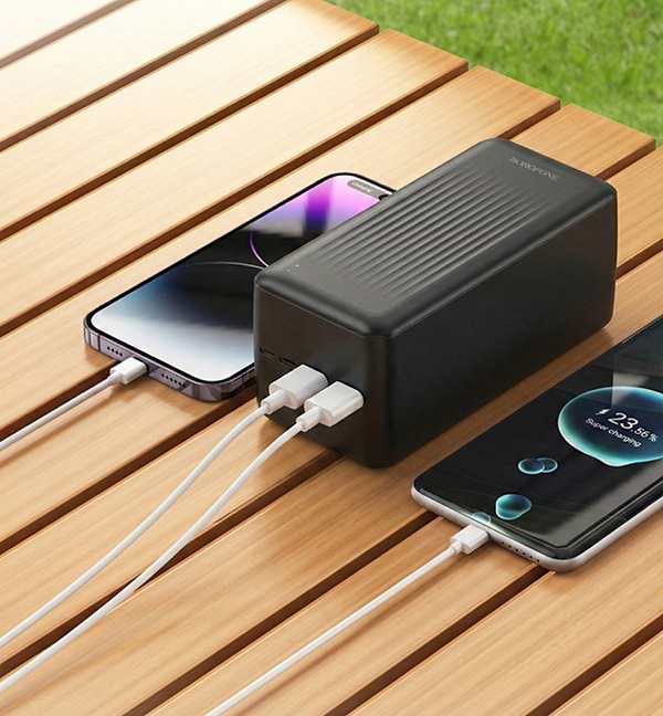 Фото - Батарея мобильная BOROFONE BJ80C Clever PD20W + QC22.5W 50000 mAh Black (714875)