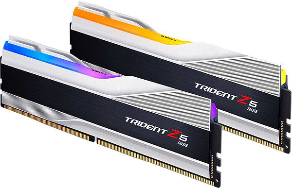 Фото - Память DDR G.Skill DDR5 2x16GB/6000 Trident Z5 RGB Silver (F5-6000J3636F16GX2-TZ5RS)