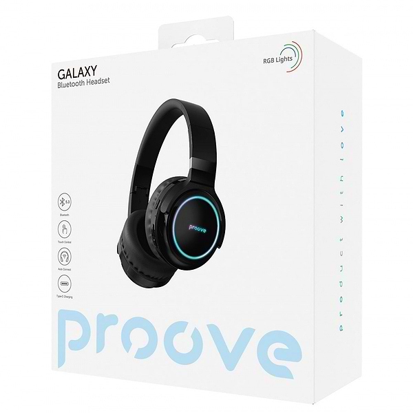 Фото - Навушники накладні бездротові Proove Galaxy Black