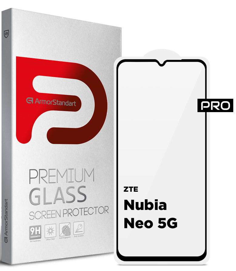 Захисне скло для смартфону Armorstandart Pro for ZTE Nubia Neo 5G Black (ARM70678) - Фото 1