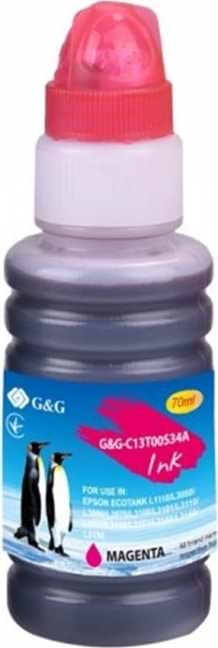 Чернила G&G Epson L3100/3110/3150 Magenta 70 мл (G&G-C13T00S34A) - Фото 1