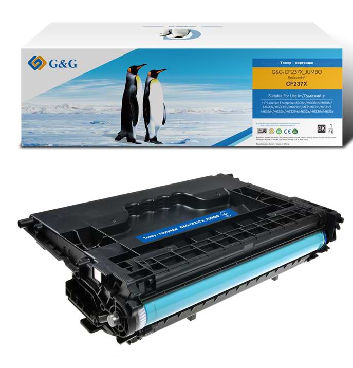 Картридж для лазерных принтеров/МФУ G&G HP 37X LJ M608/M609/M631/M632 CF237X Black (G&G-CF237X_JUMBO) - Фото 1