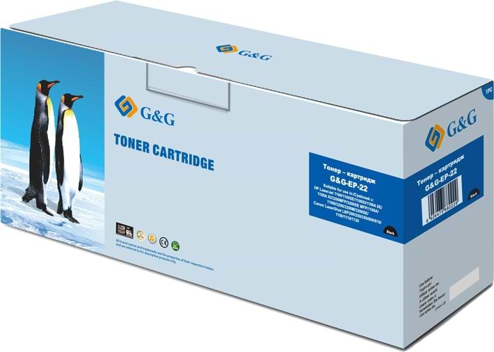 Картридж для лазерных принтеров/МФУ G&G Canon LBP-800/810, НР LJ 1100 Black (G&G-EP-22)