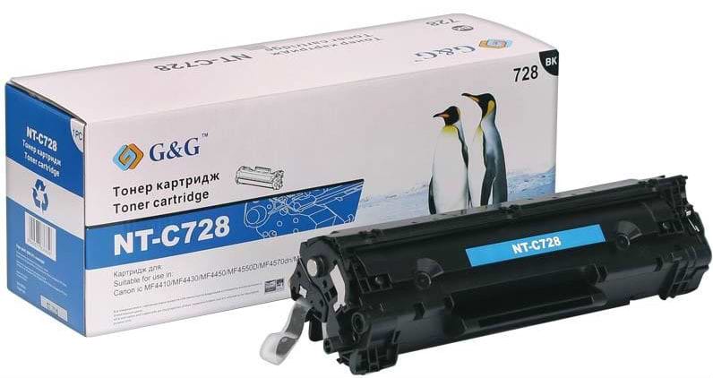 Картридж для лазерных принтеров/МФУ G&G Canon MF45xx/MF44xx series  Black (G&G-728)