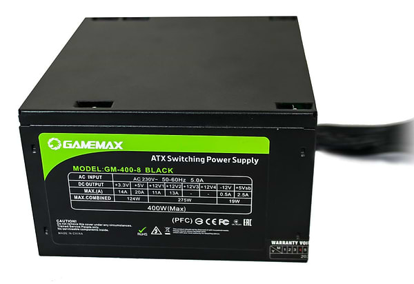 Фото - Блок питания для ПК Gamemax GM-400-8CM Black