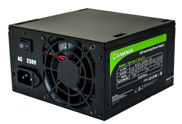 Фото - Блок питания для ПК Gamemax GM-400-8CM Black