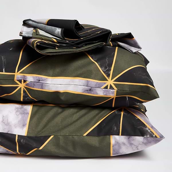 Фото - Комплект постільної білизни Moon&Star Мікросатин Premium Golden Marble 175х210 см нав. 70х70 2 шт. (MS-890000698)
