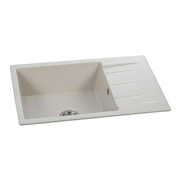 Фото - Мийка кухонна GRANADO NAVIA gris з сифоном