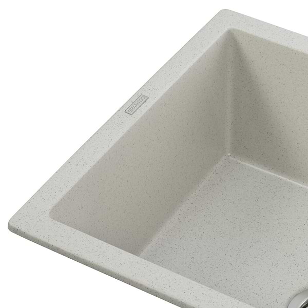 Фото - Мийка кухонна GRANADO NAVIA gris з сифоном