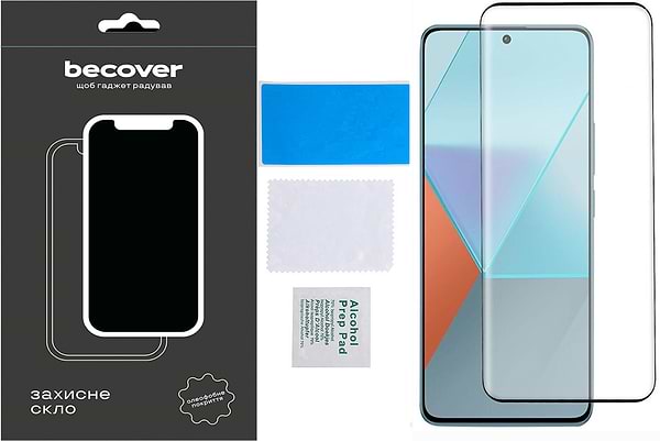 Фото - Захисне скло для смартфону BeCover Xiaomi Redmi Note 13 Pro Plus 5G Black (710655)