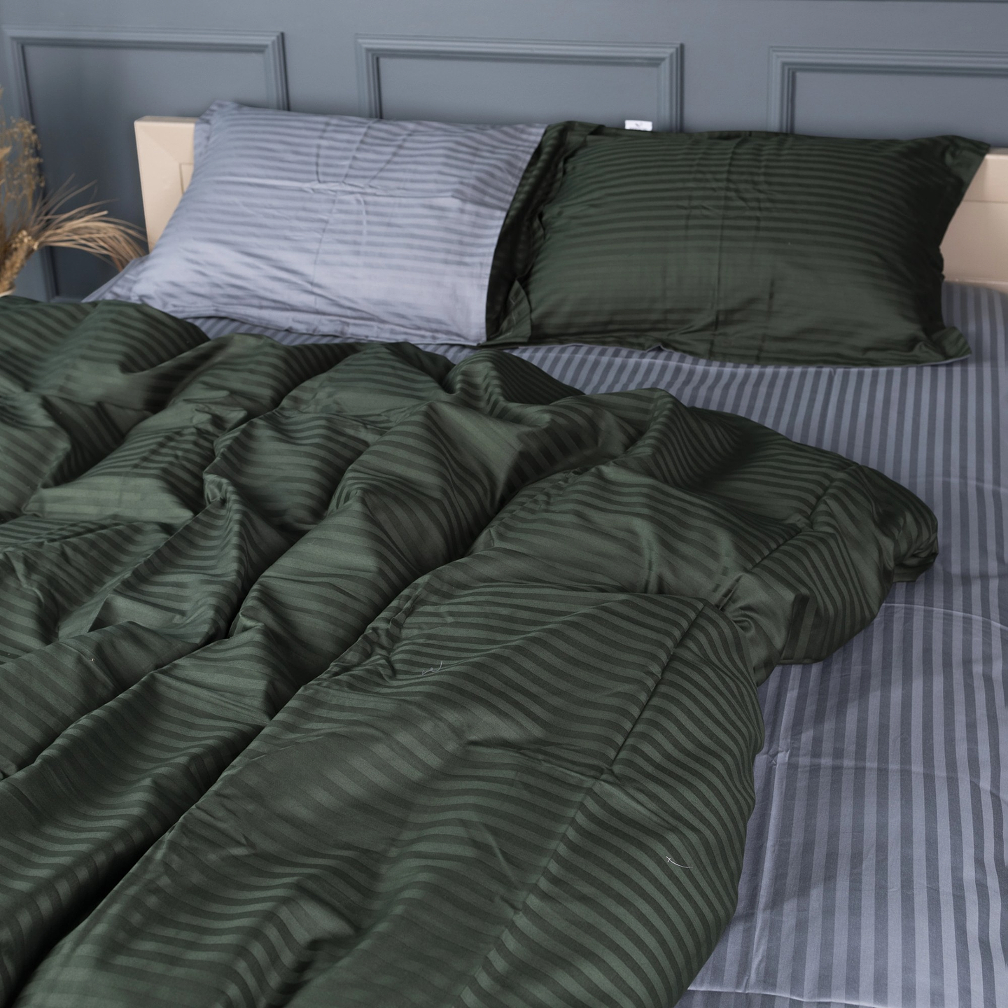 Комплект постельного белья детский MirSon Satin Stripe 30-0017 + 30-0012 Galatee 110х140 (2200005246498)