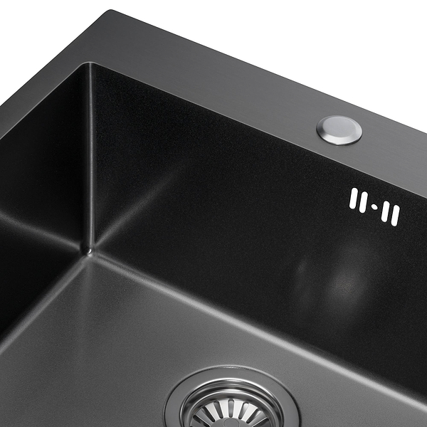 Фото - Мийка кухонна GRANADO Galera S201 black textures