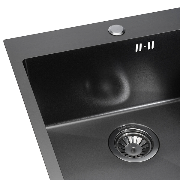 Фото - Мийка кухонна GRANADO Galera S201 black textures