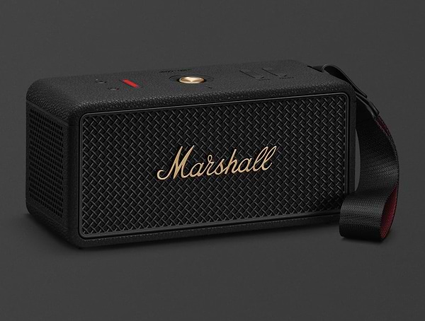Фото - Портативна акустика Marshall Middleton II Black and Brass (1007428)