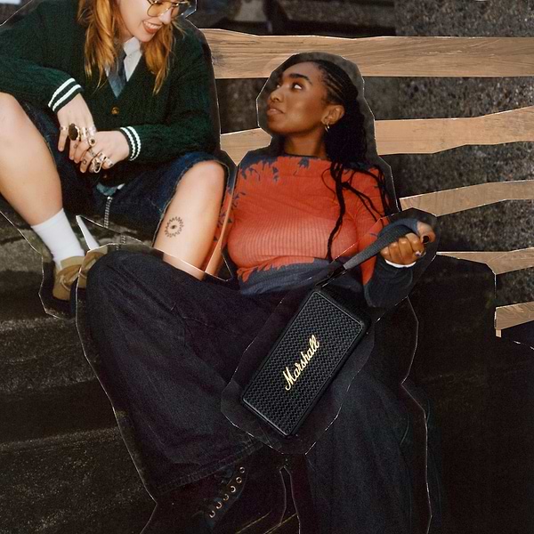 Фото - Портативна акустика Marshall Middleton II Black and Brass (1007428)