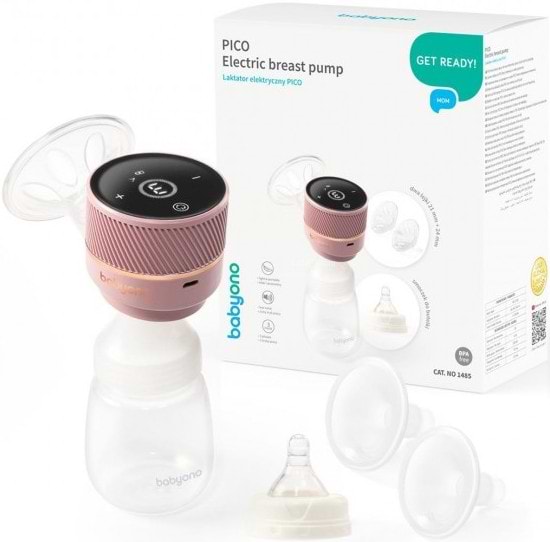 Фото - Электрический молокоотсос BabyOno аккумуляторный PICO с тремя режимами работы (1485)