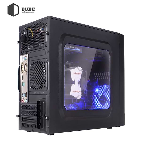 Фото - Системний блок QUBE QB i7 12700F RX 560 4GB 3242 (i712700FRX5604GB3242)