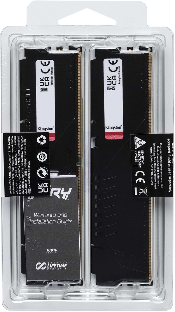 Фото - Память DDR Kingston Fury Beast DDR5-5200 64Gb (2x32GB) CL40-40-40 1.25V XMP (KF552C40BBK2-64)