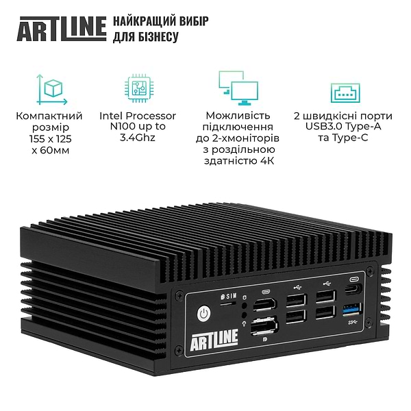 Фото - Неттоп Artline Business B14 Windows 11 Pro (B14v25Win)